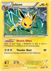 Jolteon 26/98 · Reverse Holo