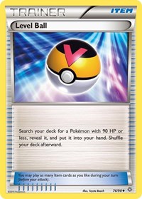 Level Ball 76/98 Ancient Origins Reverse Holo Pokémon card