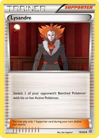 Lysandre 78/98 Ancient Origins Reverse Holo Pokémon card
