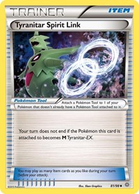 Tyranitar Spirit Link 81/98 Ancient Origins Reverse Holo Pokémon card