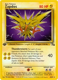 Zapdos 30/62 · 1st Edition