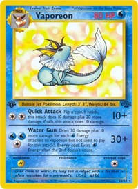 Vaporeon 28/64 · 1st Edition