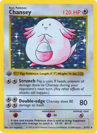 Chansey 003/102 · 1st Edition