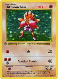 Hitmonchan 007/102 · 1st Edition