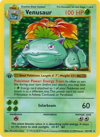 Venusaur 015/102 · 1st Edition