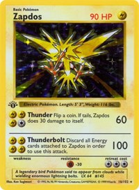 Zapdos 016/102 · 1st Edition