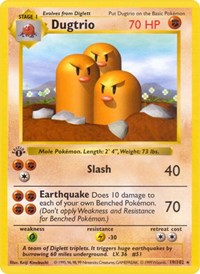 Dugtrio 019/102 · 1st Edition