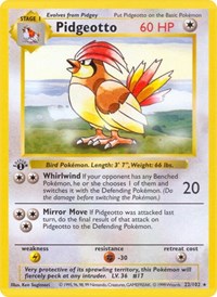 Pidgeotto 022/102 · 1st Edition