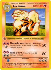 Arcanine 023/102 · 1st Edition