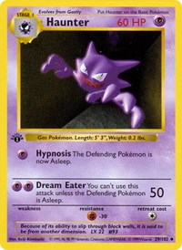 Haunter 029/102 · 1st Edition