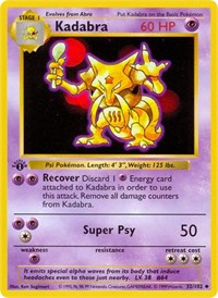 Kadabra 032/102 · 1st Edition