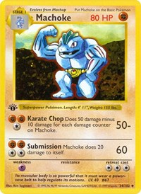Machoke 034/102 · 1st Edition