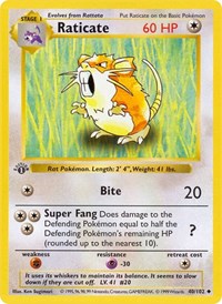 Raticate 040/102 · 1st Edition