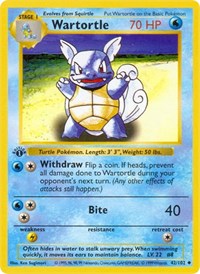 Wartortle 042/102 · 1st Edition