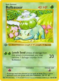 Bulbasaur 044/102 · 1st Edition