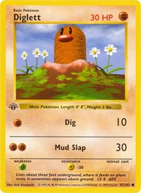 Diglett 047/102 · 1st Edition