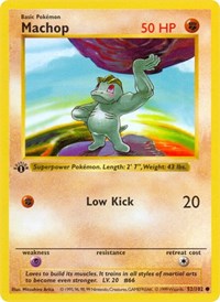 Machop 052/102 · 1st Edition