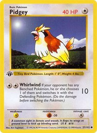Pidgey 057/102 · 1st Edition