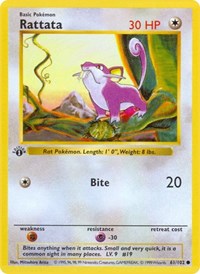 Rattata 061/102 · 1st Edition