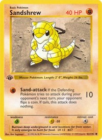 Sandshrew 062/102 · 1st Edition