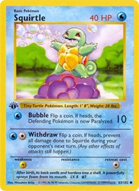 Squirtle 063/102 · 1st Edition