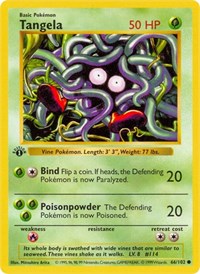 Tangela 066/102 · 1st Edition