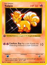 Vulpix 068/102 · 1st Edition