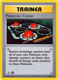 Pokemon Center 085/102 Base Set (Shadowless) 1st Edition Pokémon card