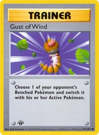 Gust of Wind 093/102 Base Set (Shadowless) 1st Edition Pokémon card
