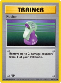 Potion 094/102 Base Set (Shadowless) 1st Edition Pokémon card