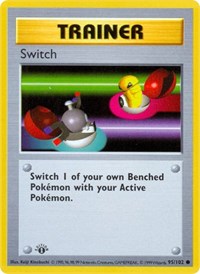 Switch 095/102 Base Set (Shadowless) 1st Edition Pokémon card