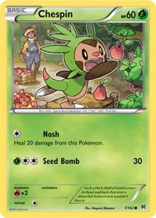 Chespin 7/162 · Reverse Holo
