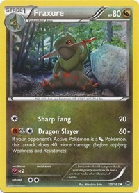 Fraxure 110/162 · Reverse Holo