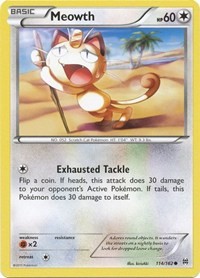 Meowth 114/162 · Reverse Holo