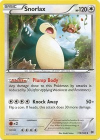 Snorlax 118/162 · Reverse Holo