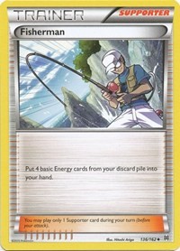 Fisherman 136/162 BREAKthrough Reverse Holo Pokémon card