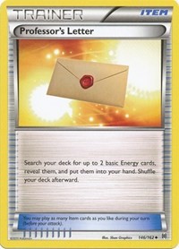 Professor's Letter 146/162 BREAKthrough Reverse Holo Pokémon card