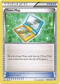 Town Map 150/162 BREAKthrough Reverse Holo Pokémon card