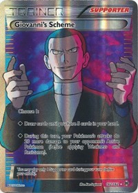 Giovanni's Scheme Full Art 162/162 BREAKthrough Pokémon card