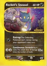 Rocket's Sneasel - 5 [Winner] 005/009