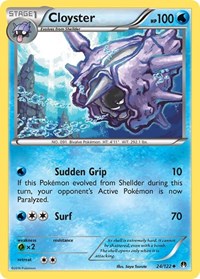 Cloyster 24/122 · Reverse Holo