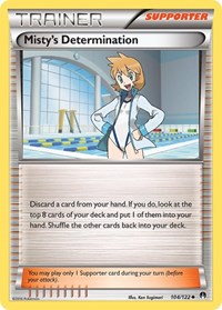 Misty's Determination 104/122 BREAKpoint Reverse Holo Pokémon card