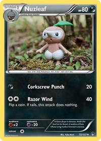 Nuzleaf 72/122 · Reverse Holo