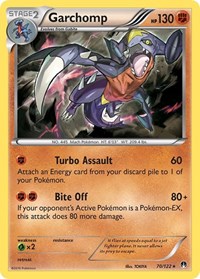 Garchomp 70/122 · Reverse Holo