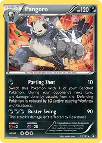 Pangoro 75/122 · Reverse Holo