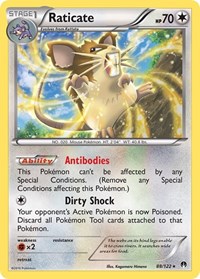 Raticate 88/122 · Reverse Holo