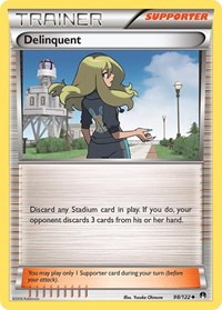 Delinquent 98/122 BREAKpoint Reverse Holo Pokémon card