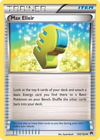 Max Elixir 102/122 BREAKpoint Reverse Holo Pokémon card