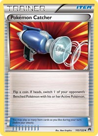 Pokemon Catcher 105/122 BREAKpoint Reverse Holo Pokémon card