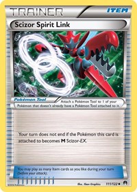 Scizor Spirit Link 111/122 BREAKpoint Reverse Holo Pokémon card